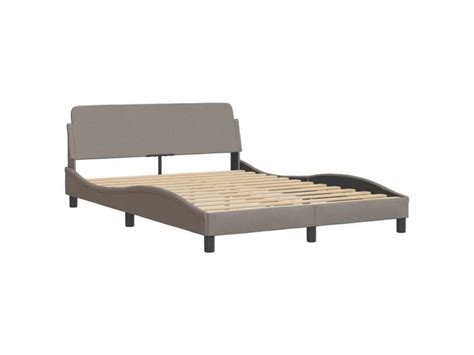 Supersleep T Te De Lit Inclus Cadre De Lit Taupe X Cm Tissu