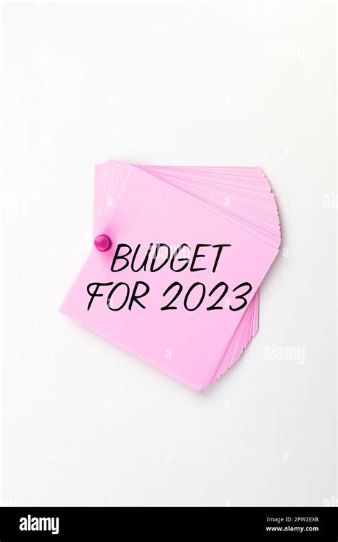 Text Caption Presenting Budget For 2023 Concept Meaning An Written