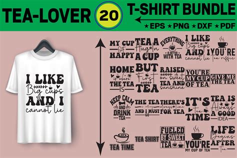 Tea Lover T Shirt Design Bundle Graphic By Sgtee · Creative Fabrica