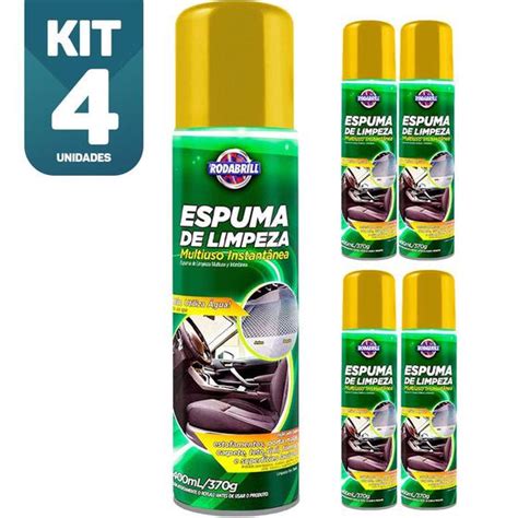 Kit X Espuma Magica Limpeza Multiuso A Seco Lava Seco Carro