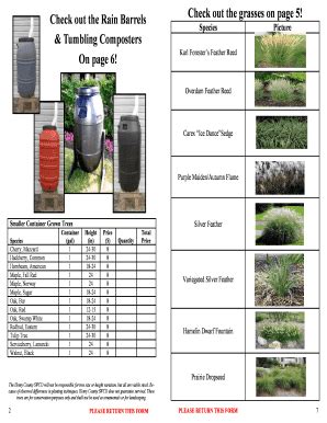 Fillable Online 2016 Spring Tree Sale Henry Co SWCD Fax Email Print