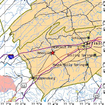 Newville, Pennsylvania (PA) ~ population data, races, housing & economy