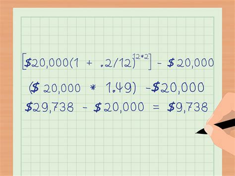 4 Ways To Calculate Compound Interest Payments Wikihow