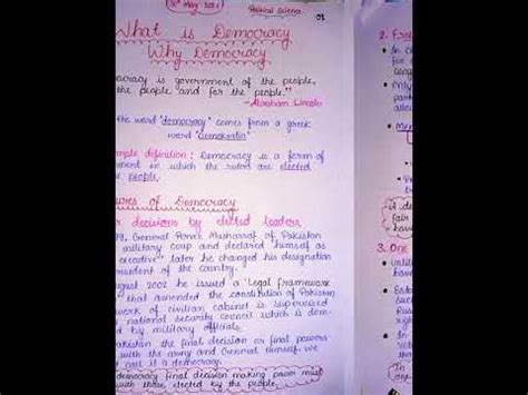 Class 9 NCERT Civics Chapter 1 Notes Handwritten Notes What Is