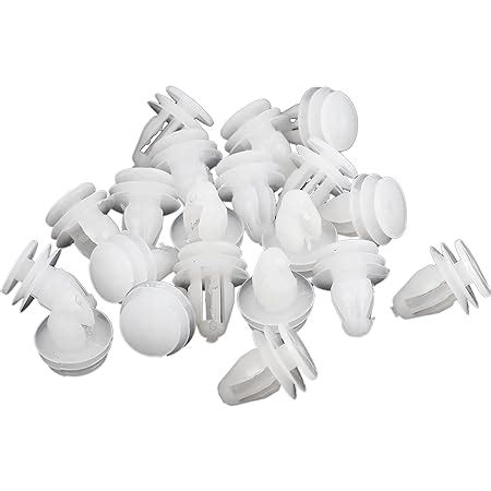 Amazon Uxcell 20 Pcs Plastic White Rivet Door Panel Clips Fastener