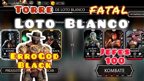 Torre Loto Blanco Fatal Jefes Mortal Kombat Mobile Youtube