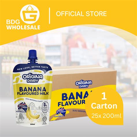 Origina Dairy Banana Milk 25 X 200ml Lazada