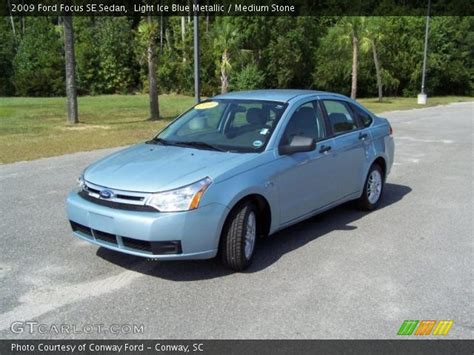 Light Ice Blue Metallic Ford Focus Se Sedan Medium Stone