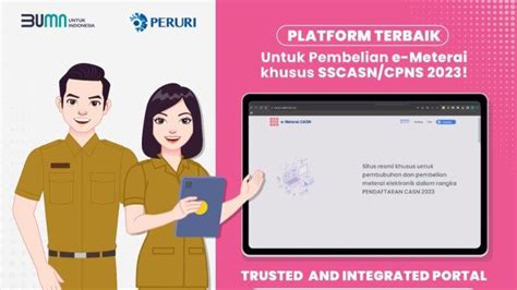 Cara Beli E Materai Pelengkap Dokumen CPNS Dan PPPK 2023 Simak Langkah