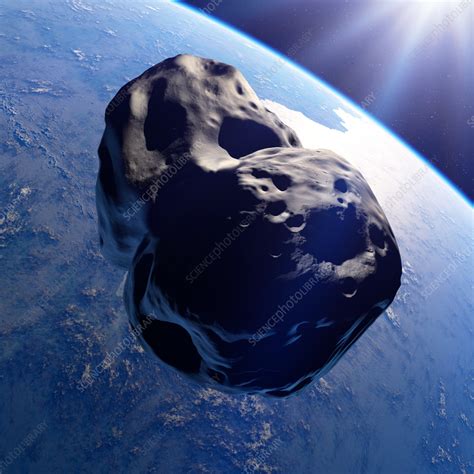 Asteroid Approaching Earth Illustration Stock Image C056 2706