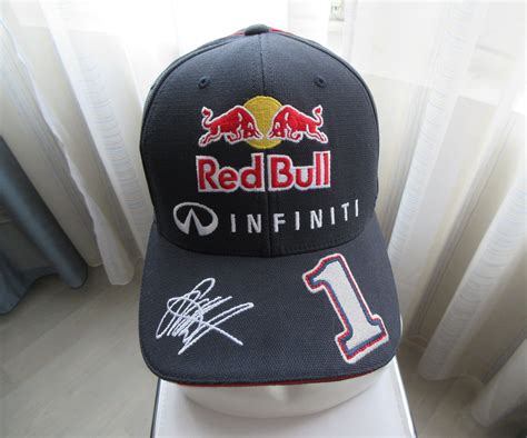 Red Bull Racing F Cap Sebastian Vettel Seb Signed Baseball Flexfit