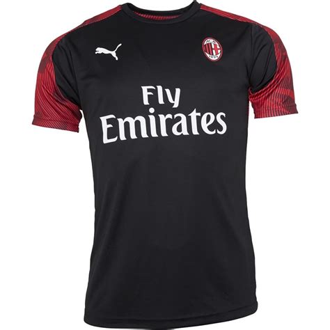 Buy Puma Mens Acm Ac Milan Training Jersey Puma Black Tango Red