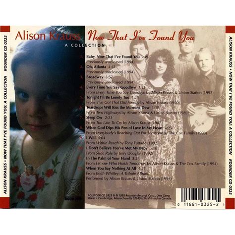 Now That I Ve Found You A Collection Alison Krauss Mp Buy Full