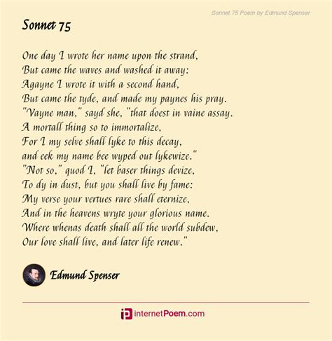 Sonnet 75 Poem by Edmund Spenser