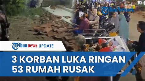 Sumedang Diguncang Tiga Kali Gempa Jelang Pergantian Tahun 53 Rumah