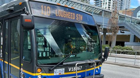 Translink Nova Bus Lfs Hev V On The Lougheed Station