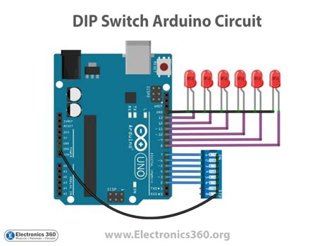 Interfacing DIP Switch with Arduino - Electronics 360