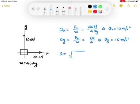 SOLVED Only Two Forces Act On An Object Mass 4 00 Kg As In The