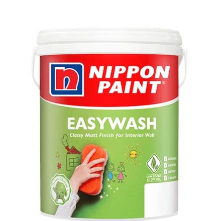 Ready Stock Nippon Paint Easy Wash Matt Finished Interior Paint