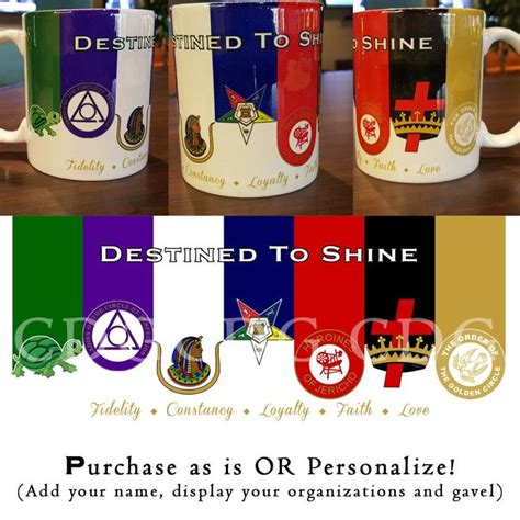 Masonic Order Of The Eastern Star Coffee Mug Sublimated 11oz Cup