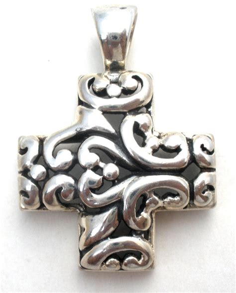 Sterling Silver Maltese Cross Pendant Vintage The Jewelry Ladys Store