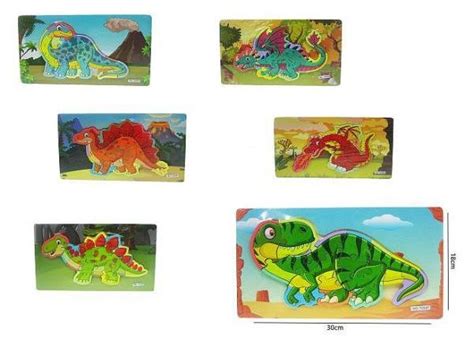 Hipo Puzzle Dinozaur Smok Uk Adanka Drewniana Hipo Sklep Empik