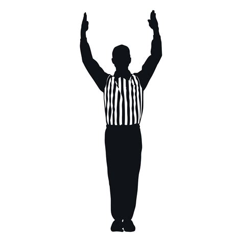 Football Referee Touchdown Cut Out Vector Art At Vecteezy