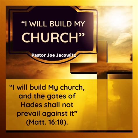 I Will Build My Church - CHRIST BIBLE CHURCH