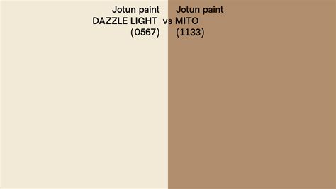 Jotun Paint DAZZLE LIGHT Vs MITO Side By Side Comparison