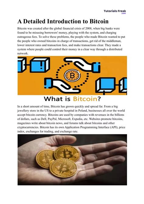 Ppt A Detailed Introduction To Bitcoin Powerpoint Presentation Free