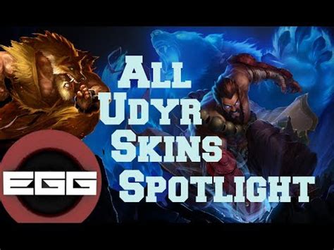 All Udyr Skins Spotlight League Of Legends Skin Review HD YouTube