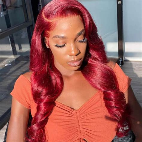 Wowfactor Red Lace Front Human Lace Wig Munimoro Gob Pe