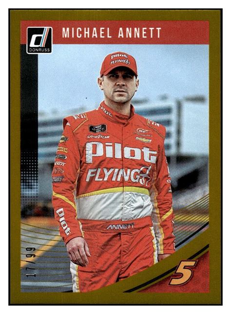 Panini Donruss Nascar Gold Press Proof Michael Annett