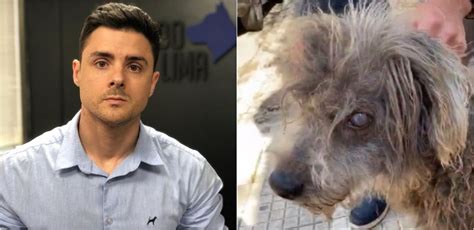 Delegado Bruno Lima Fica Chocado Ao Ver Estado De Cachorro Que Salvou Em SP