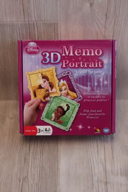 JEU DISNEY MEMO 3D Portait Loto Princesses Complet EUR 10 00