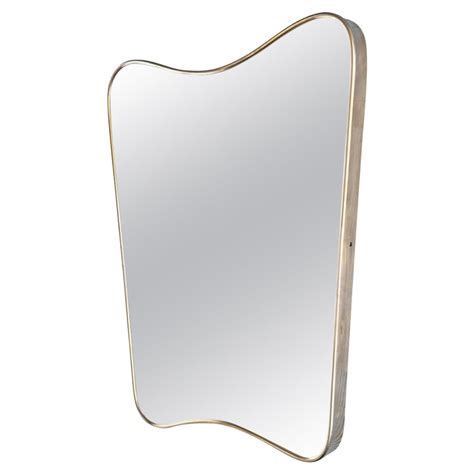 Vintage Curved Surrealist Wood Frame Mirror At 1stdibs