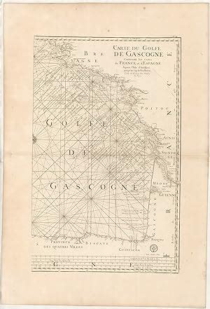 Carte Du Golfe De Gascogne Contenant Les Costes De France Et D Espagne