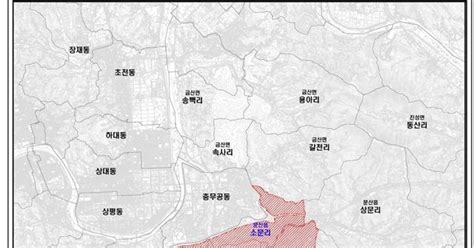 진주 문산읍 일원 토지거래허가구역 지정