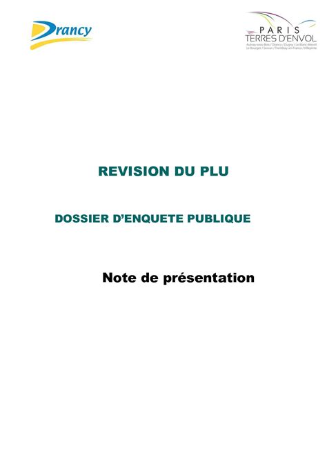 Calaméo Révision PLU Note de présentation