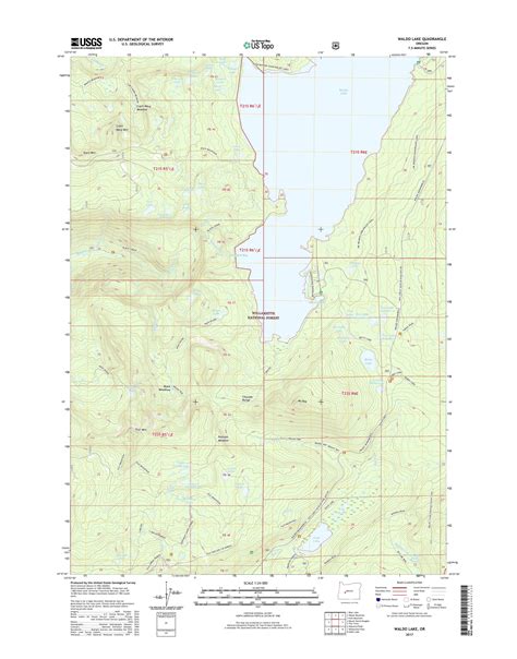 Waldo Lake Trail Map