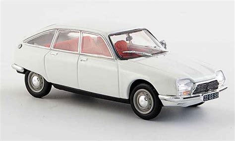 Modellino In Miniatura Citroen GS 1 43 Norev Creme Bianco 1971