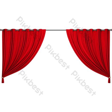 Realistic Red Curtains PNG Images | PNG Free Download - Pikbest