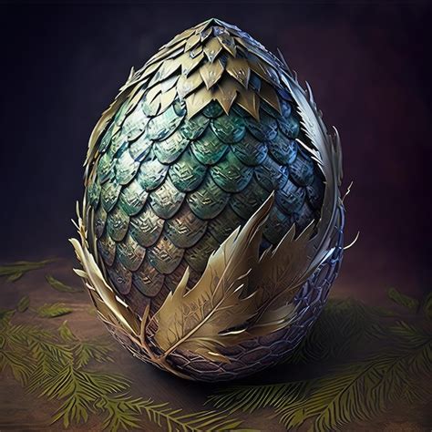 Premium Photo | Dragon egg black and gold scaled fantasy eggs dinosaur fossil magic dragon egg ...