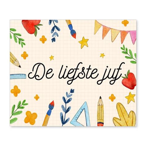 Liefste Juf Cover Een Leuk Cadeau Voor De Juf Of Meester