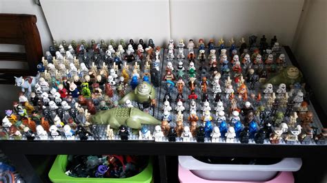 My entire lego star wars minifigure collection. Covering over more than ...