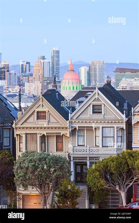 The Painted Ladies, San Francisco Stock Photo - Alamy