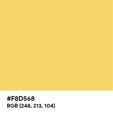 Orange-Yellow (Crayola) color hex code is #F8D568