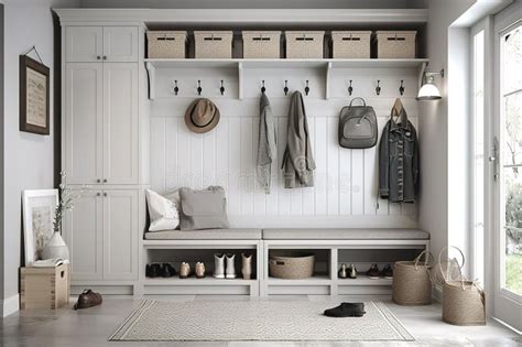 Mudroom Capture A Set Of Images That Showcase A Functional Stylish