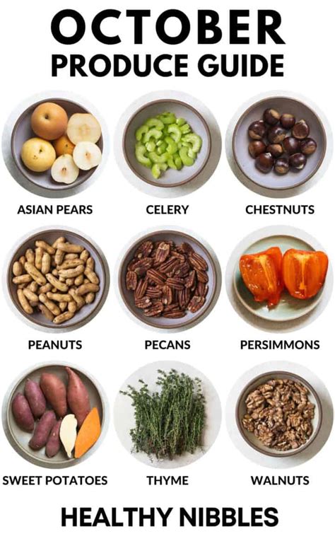 Whats In Season October Produce Guide Healthy Nibbles By Lisa Lin