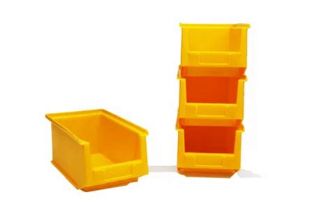 Rectangular Solid Box Storage Bin 15 Yellow Aristo Storage Crate Size